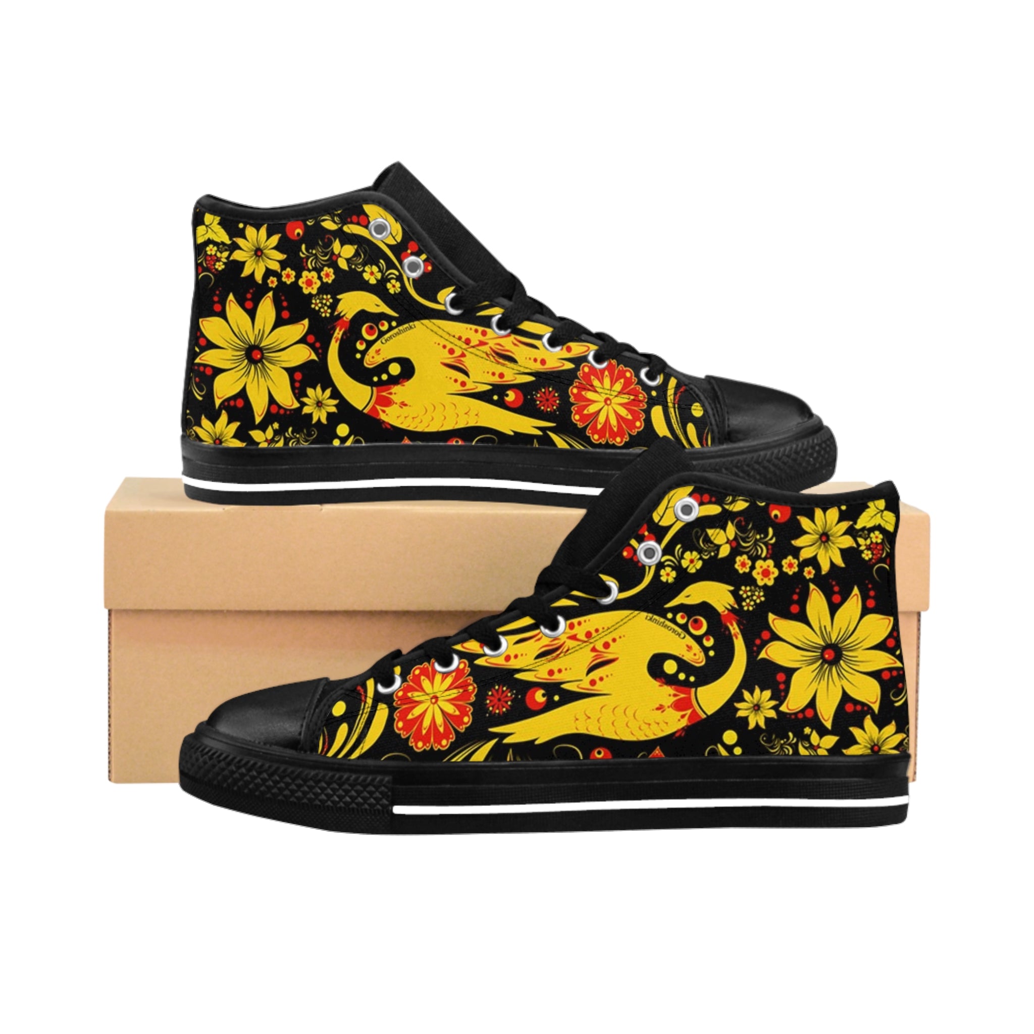 BentFace – Firebird Bloom High-Tops