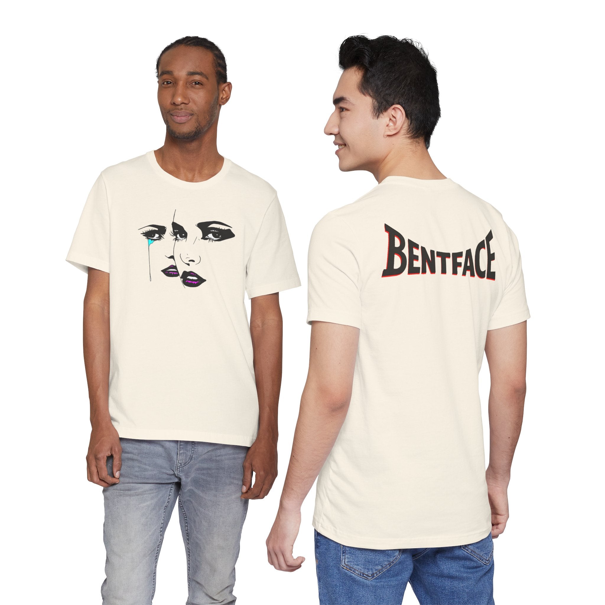 BentFace — Soft Signal Tee