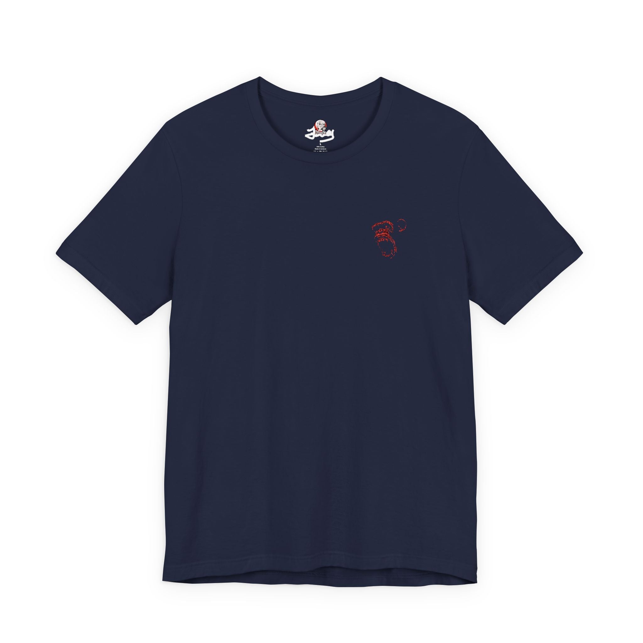 BentFace — Quiet Mark Tee (Embroidered)