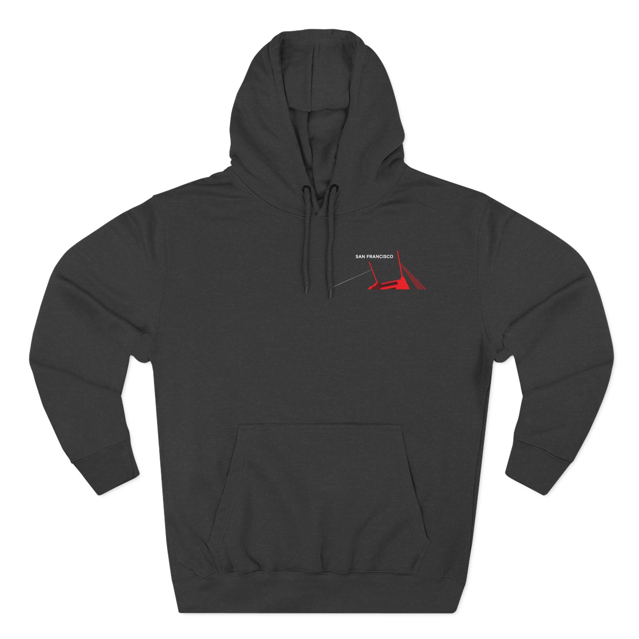 BentFace — Structural Red Hoodie