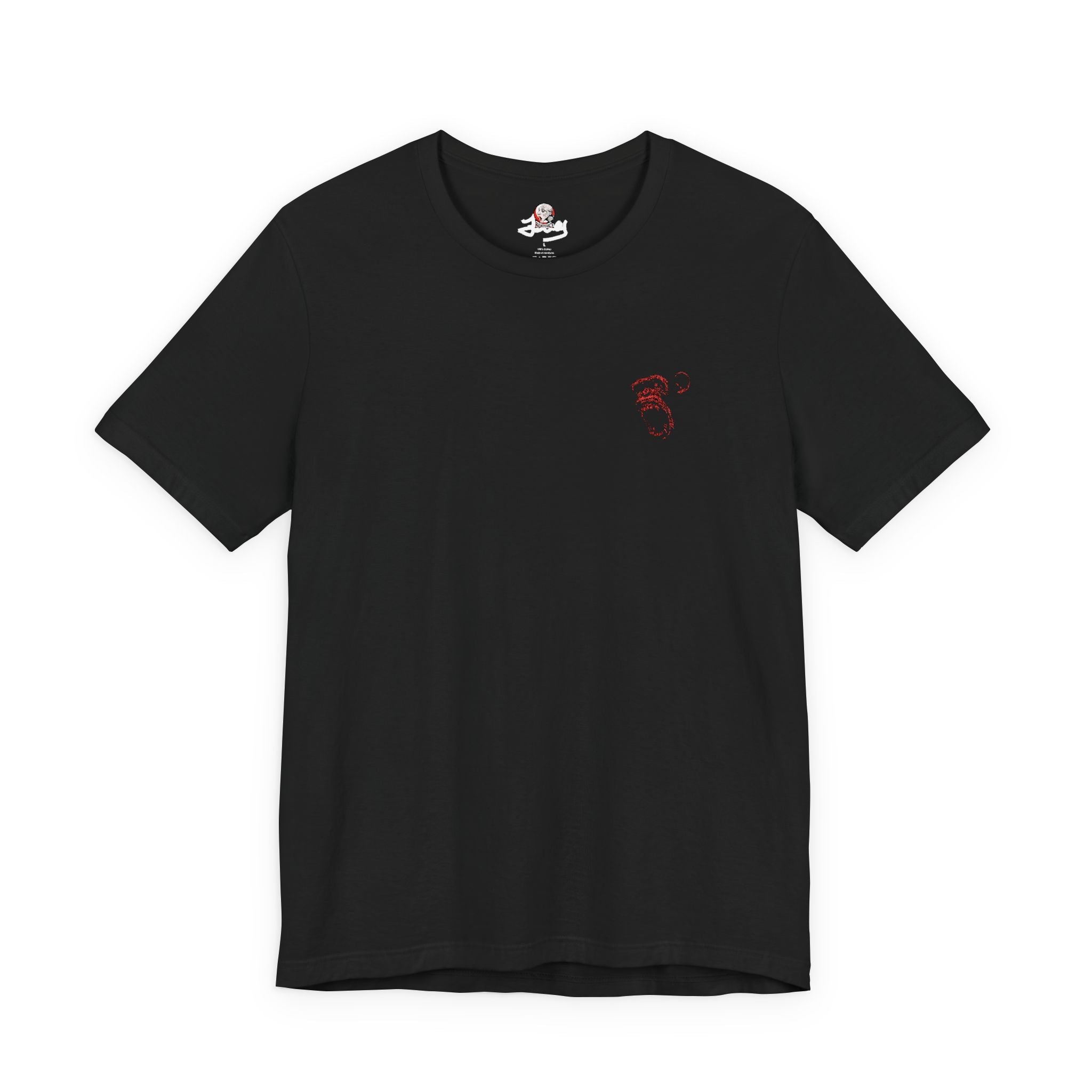 BentFace — Quiet Mark Tee (Embroidered)