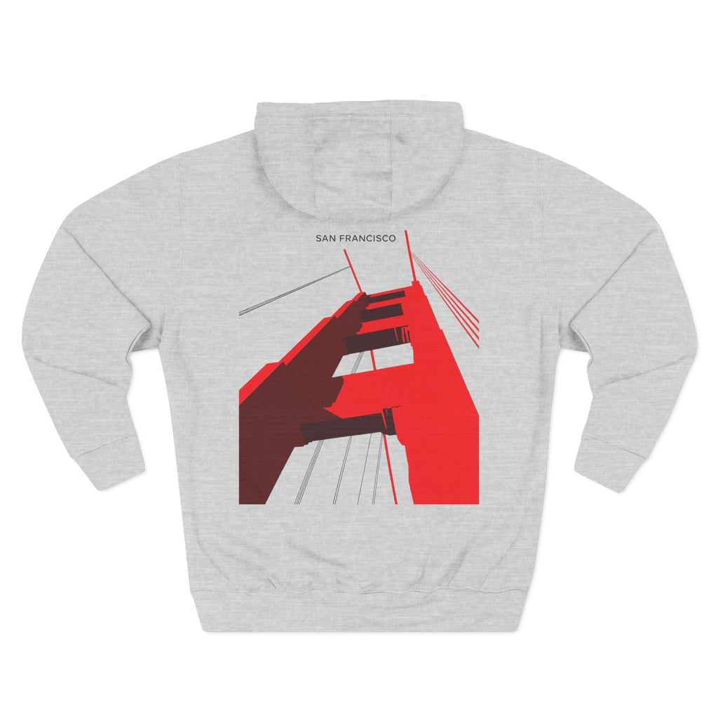 BentFace — Structural Red Hoodie