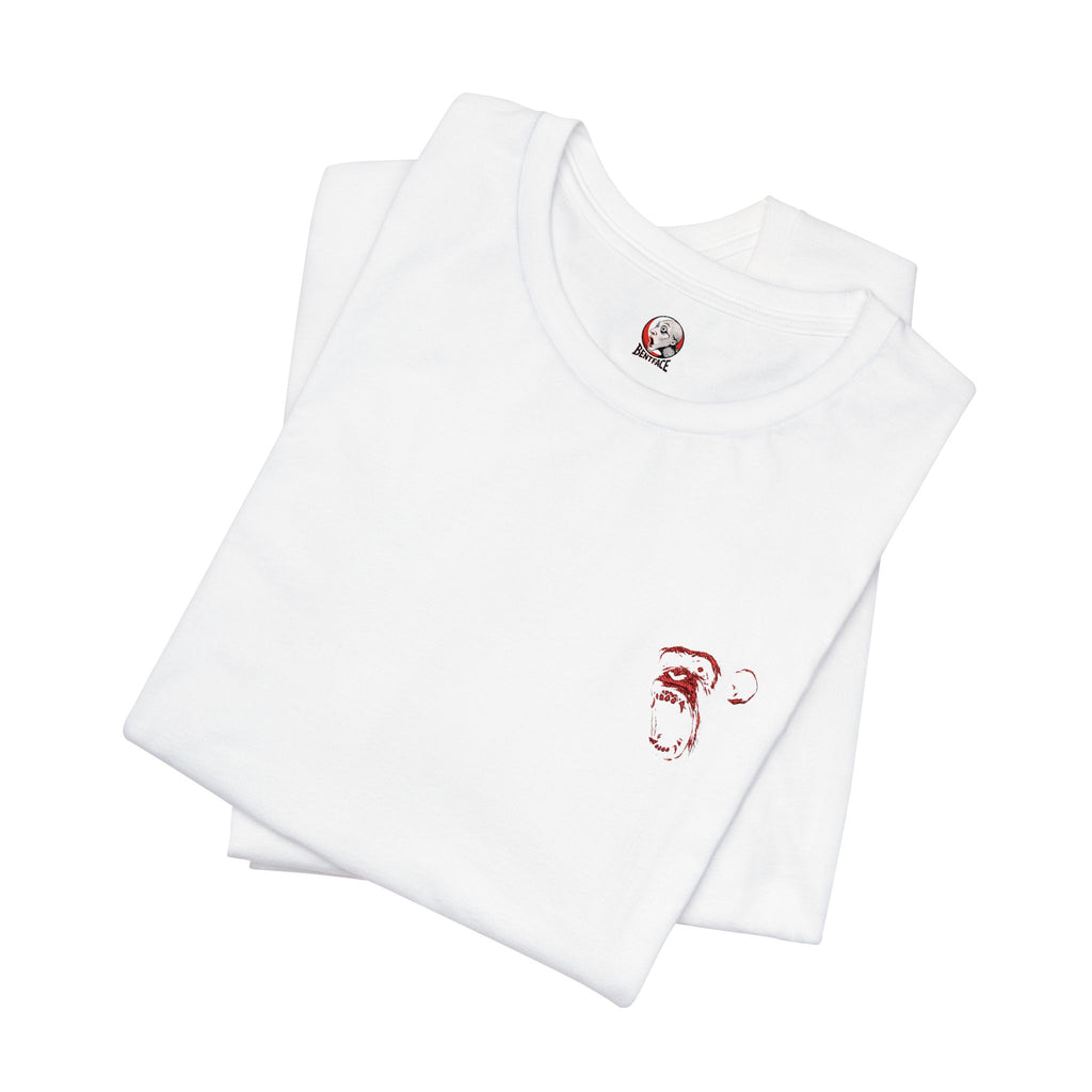 BentFace — Quiet Mark Tee (Embroidered)
