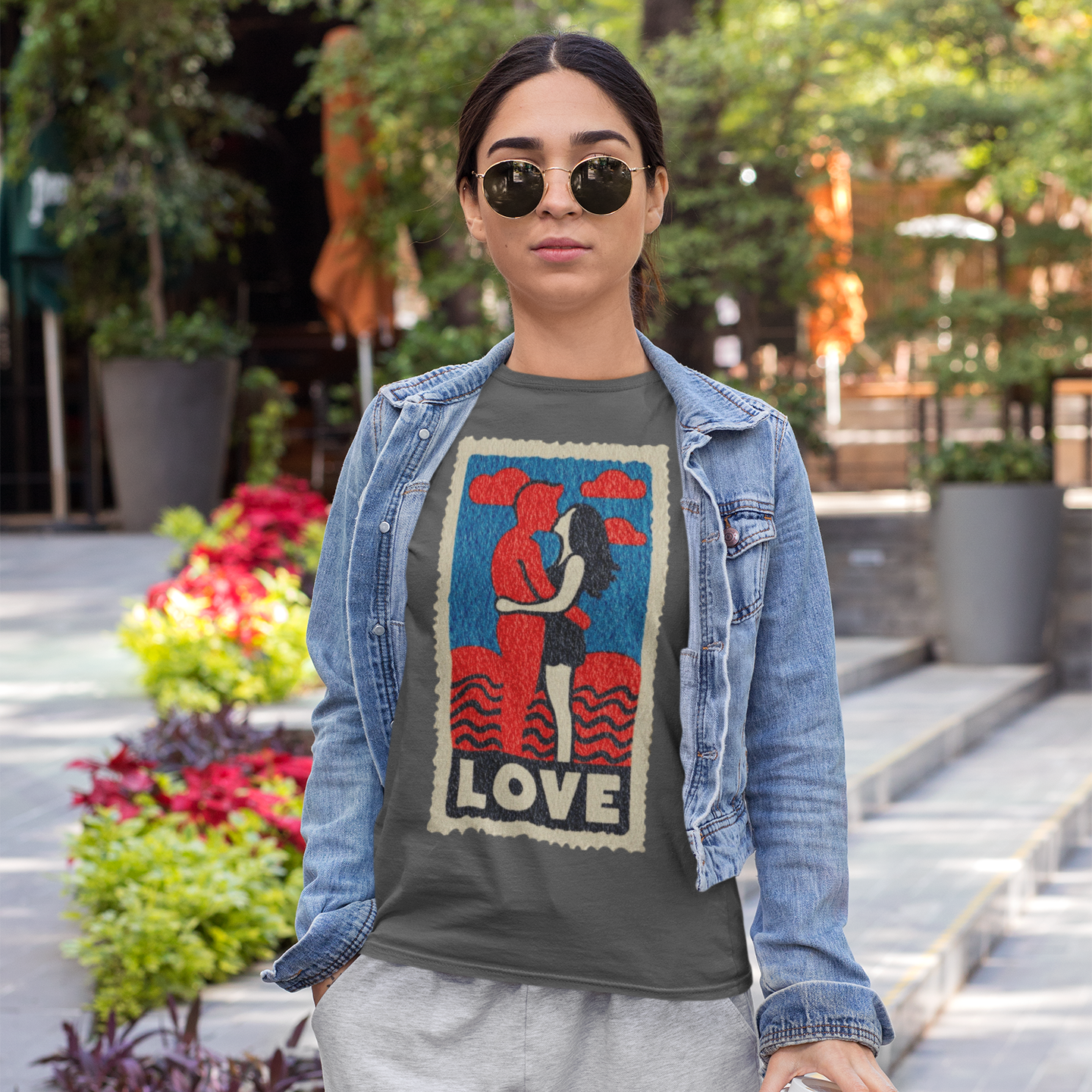 BentFace — Love Stamp HeavyTee